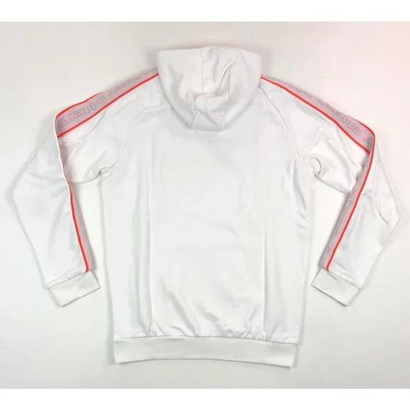 Kappa Logo Tape Apet 2 Mens XL White Regular Fit Pullover Hoodie Sweatshirt - Picture 10 of 12